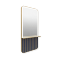 Salon Mirror Vienna 200 x 80 cm GOLD/BLACK