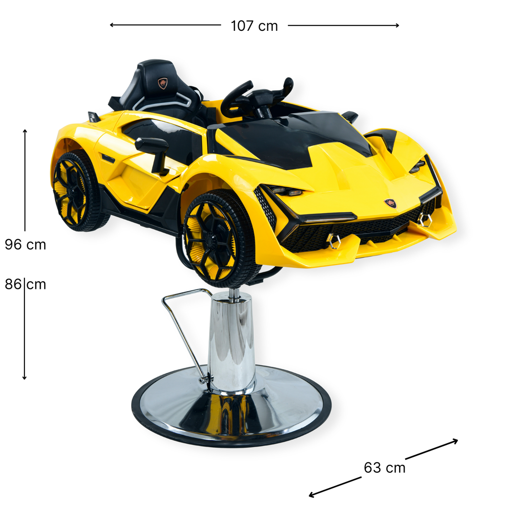 Barberchair Kids Lamborghini Yellow